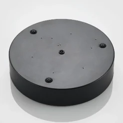 Lindby Plafón LED Simera, Ø 30 cm, negro, blanco