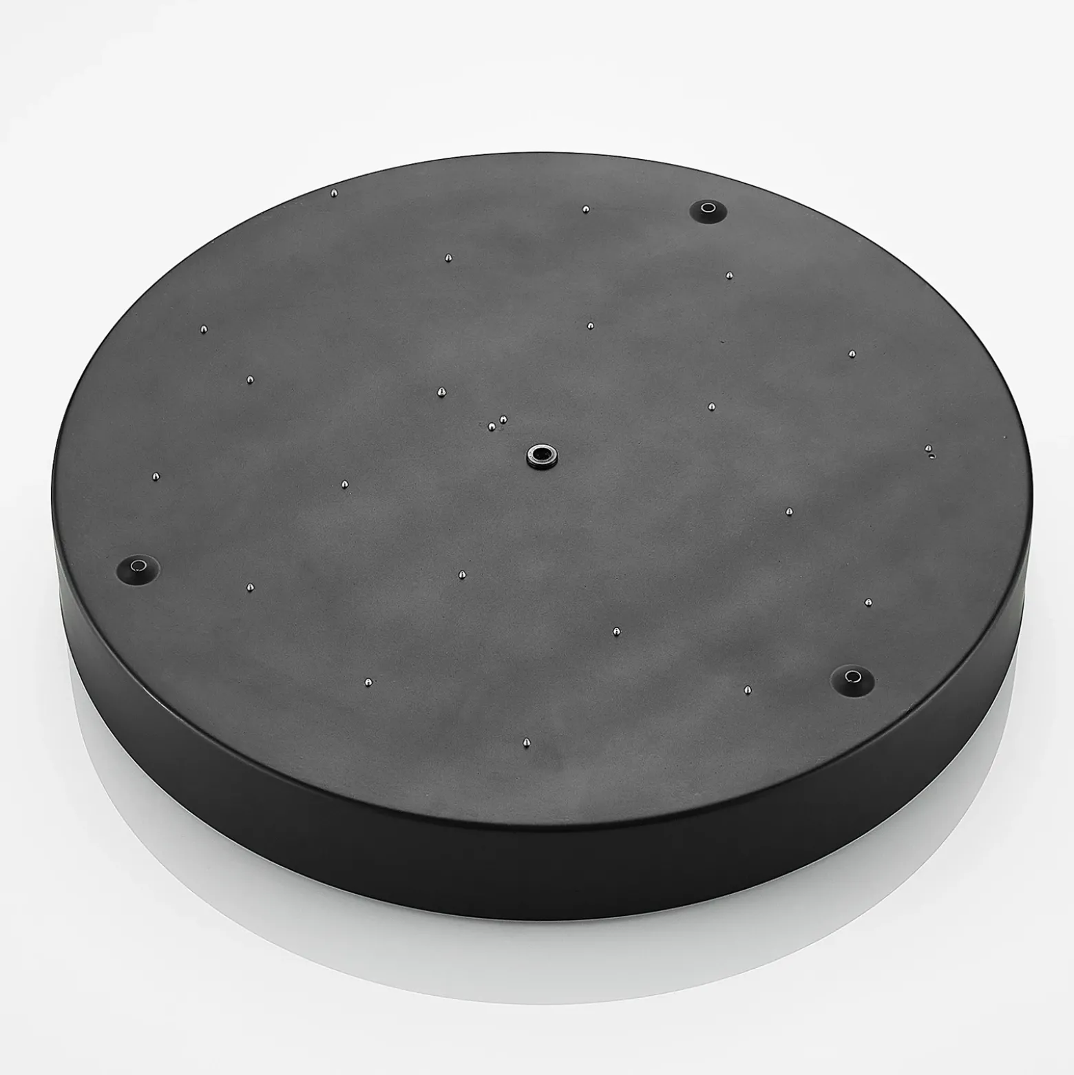 Lindby Plafón LED Simera, Ø 50cm, negro, metal