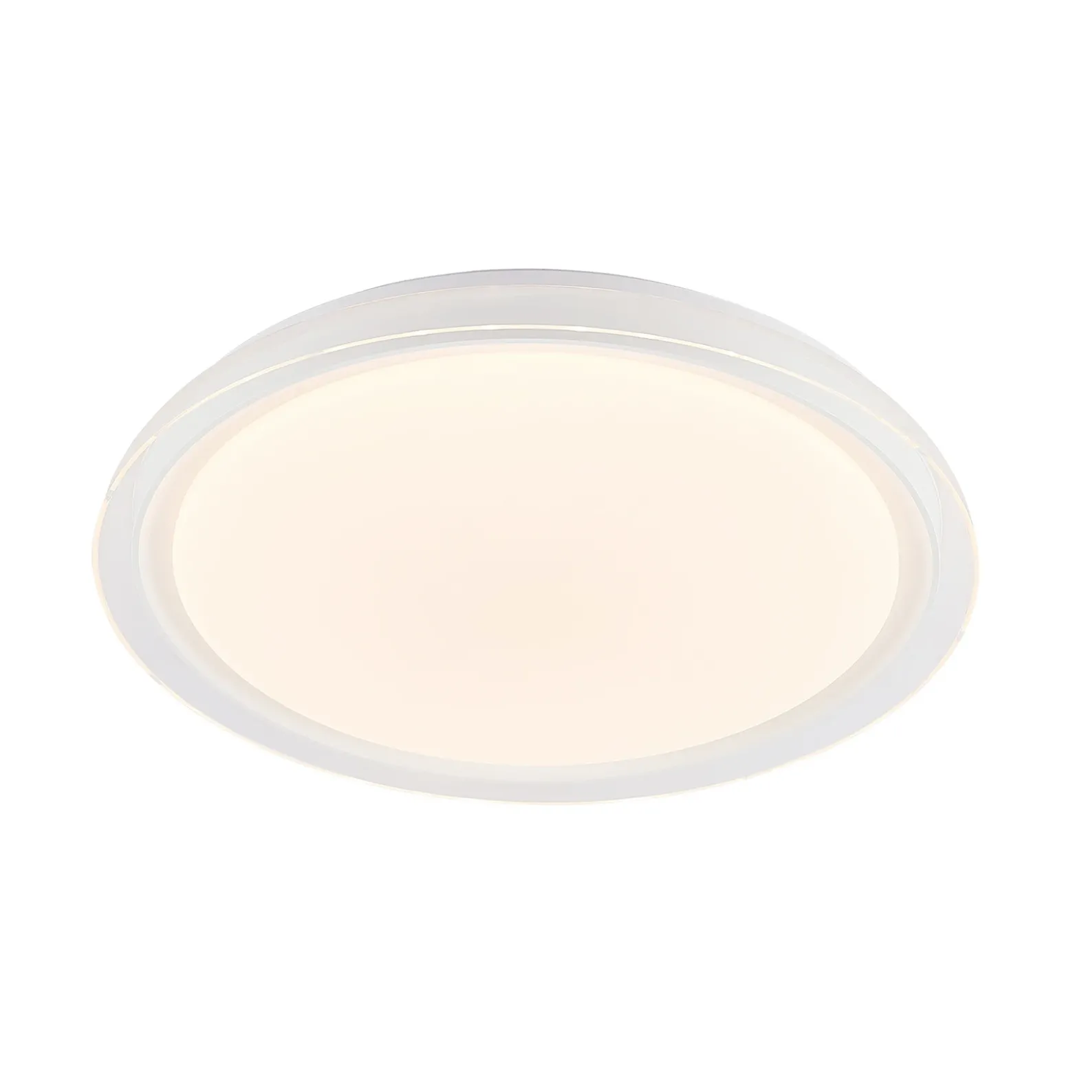 Lindby Plafón LED Sleya Ø 50 cm, blanco, CCT, atenuable