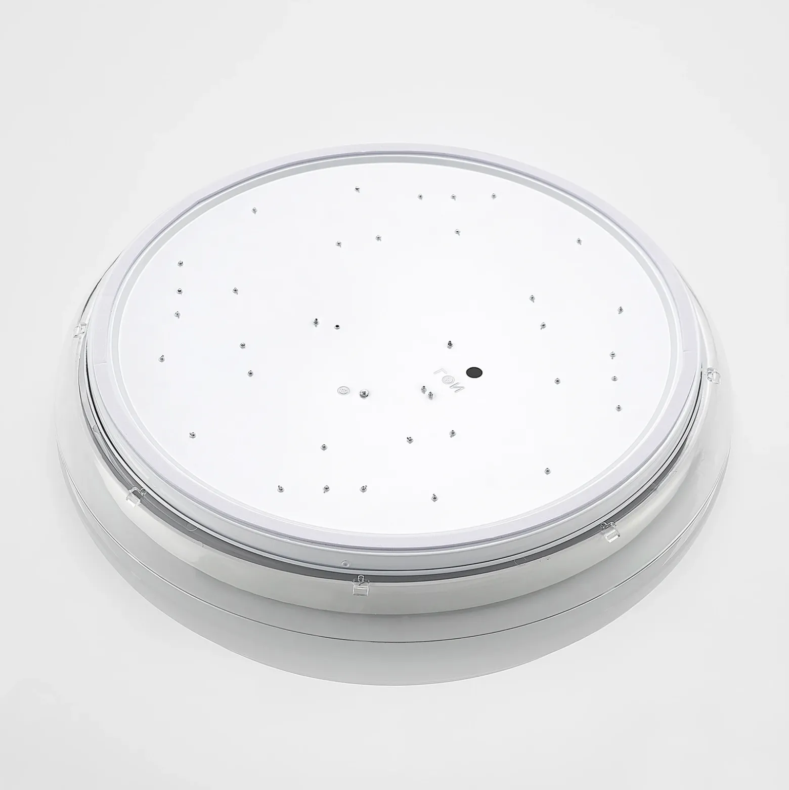Lindby Plafón LED Sleya Ø 50 cm, blanco, CCT, atenuable