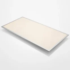 Lindby Plafón LED Zento, 120 cm, plata, 4.000 K