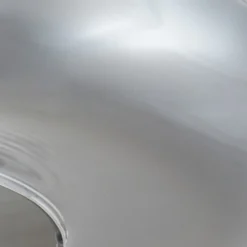 Lindby Plafon Hildur, Ø 28,5 cm, gris humo, cristal