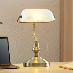 Lindby Profina lámpara de mesa, bronce