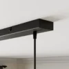 Lindby Rangina lámpara colgante, 100 cm, cobre, 3 luces, cristal