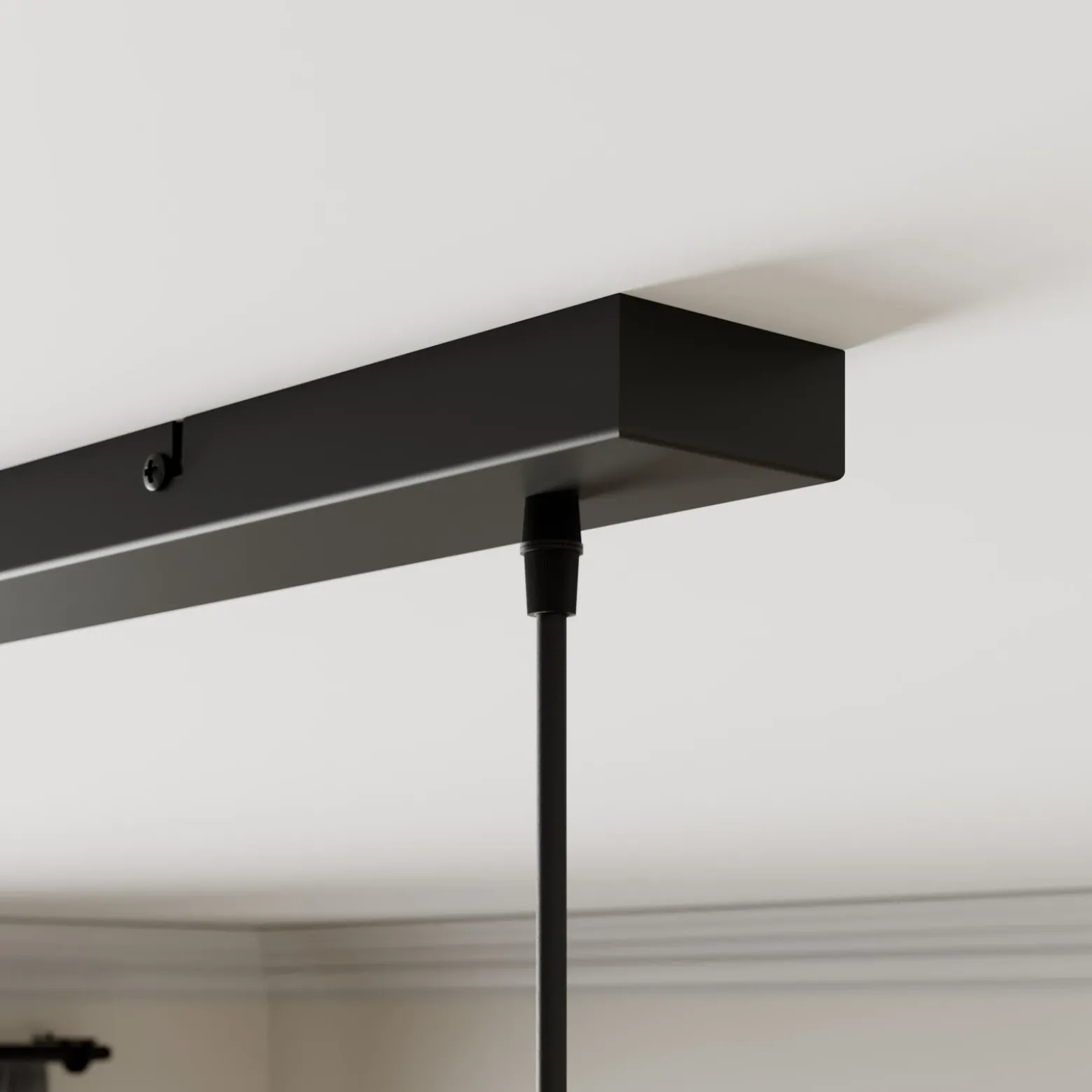 Lindby Rangina lámpara colgante, 100 cm, cobre, 3 luces, cristal