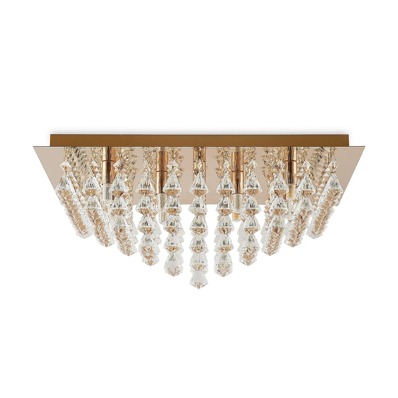 Lindby Rimedia lámpara de techo, oro, 55 cm