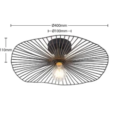 Lindby Ruota plafón de metal