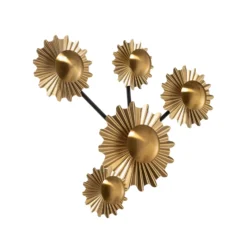 Lindby Senmia aplique en oro, 5 luces