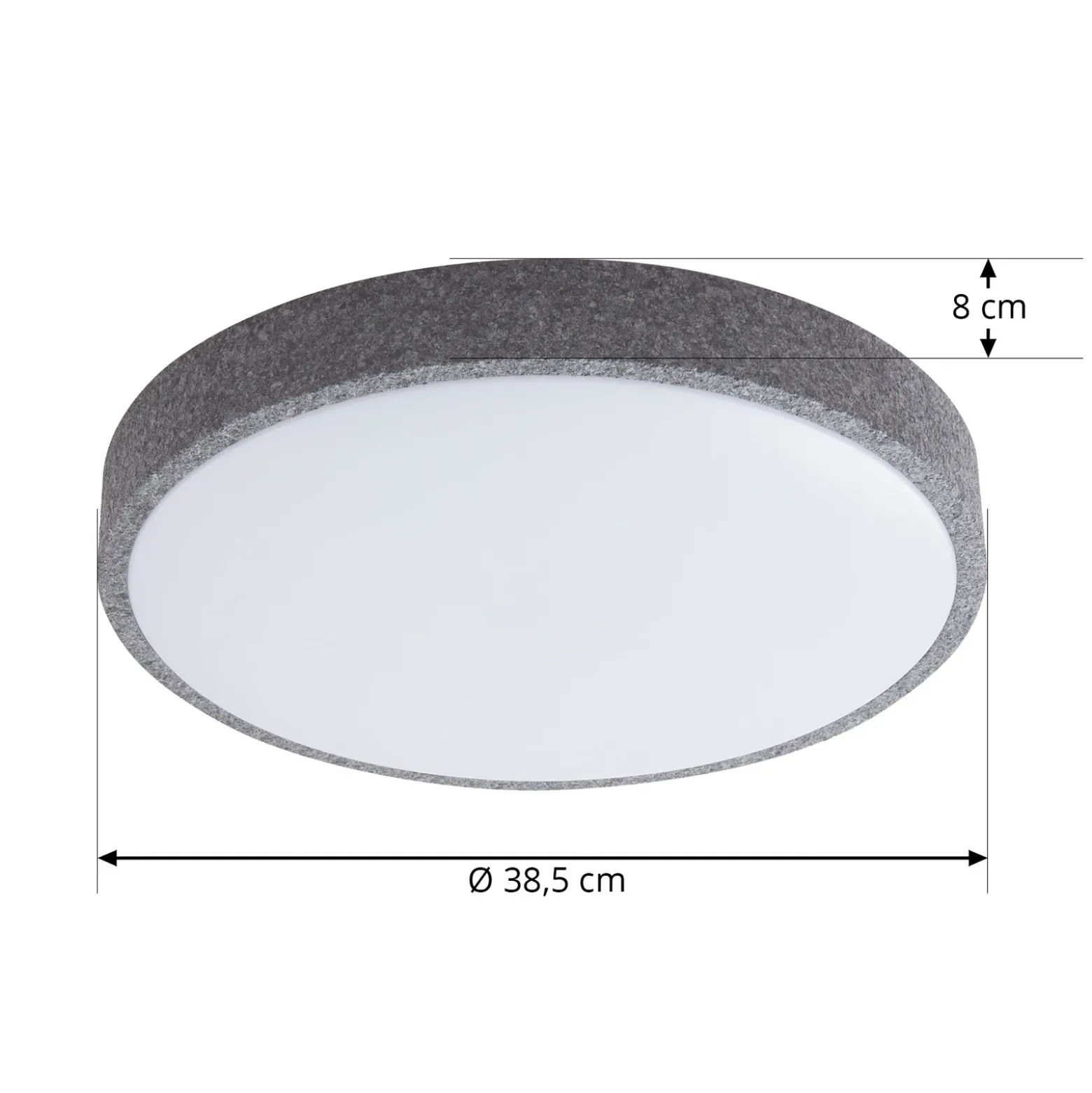 Lindby Smart lámpara LED de techo Elmor Ø 39 cm gris RGB CCT