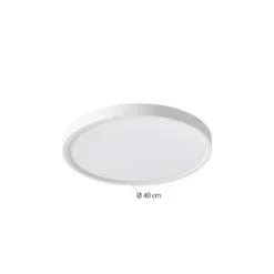 Lindby Smart plafón LED Deika, Ø 40 cm, blanco, Tuya