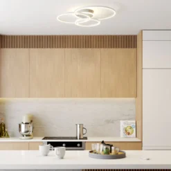 Lindby Smart Plafón LED Tula, control remoto, Tuya CCT