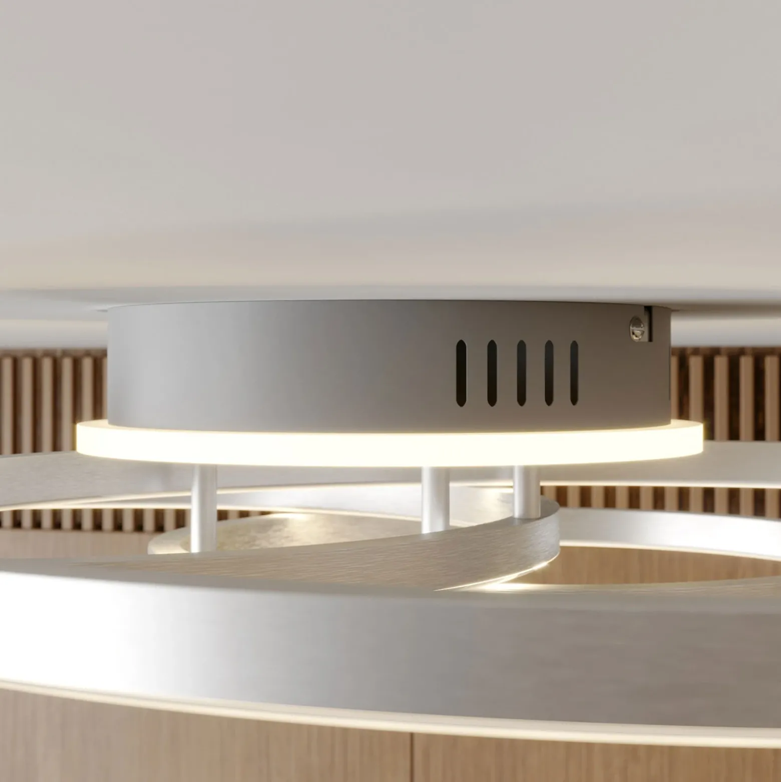 Lindby Smart Plafón LED Tula, control remoto, Tuya CCT
