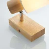 Lindby Spot Wanessa, madera, blanco, E14, 14 cm, ajustable