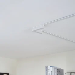 Lindby Tira LED 48 V Lumaro,blanca,forma de L,plástico,atenuable