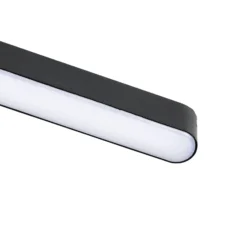 Lindby tira LED 48 V Lumaro,negro,20W,plástico,atenuable