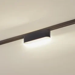 Lindby tira LED 48 V Lumaro, negro,5W,plástico,atenuable