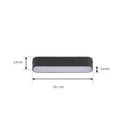 Lindby tira LED 48 V Lumaro, negro,5W,plástico,atenuable