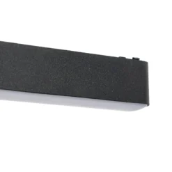 Lindby tira LED 48 V Lumaro, negro,5W,plástico,atenuable