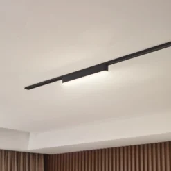 Lindby tira LED 48 V Lumaro,negro,10W,plástico,atenuable