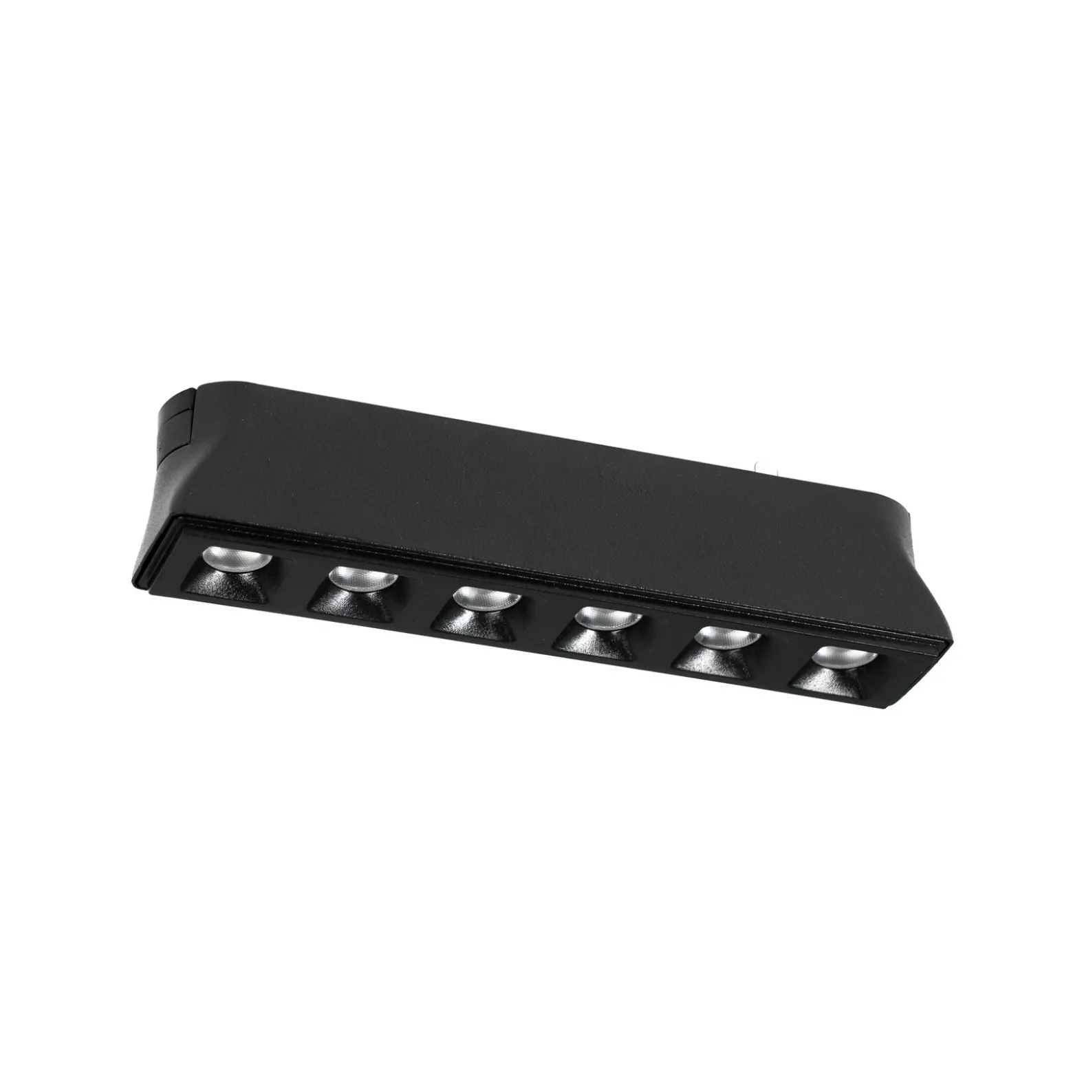 Lindby tira LED 48 V Lumaro,negro,6 puntos,2,5cm,atenuable