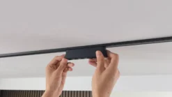 Lindby tira LED 48 V Lumaro,negro,6 puntos,2,5cm,atenuable