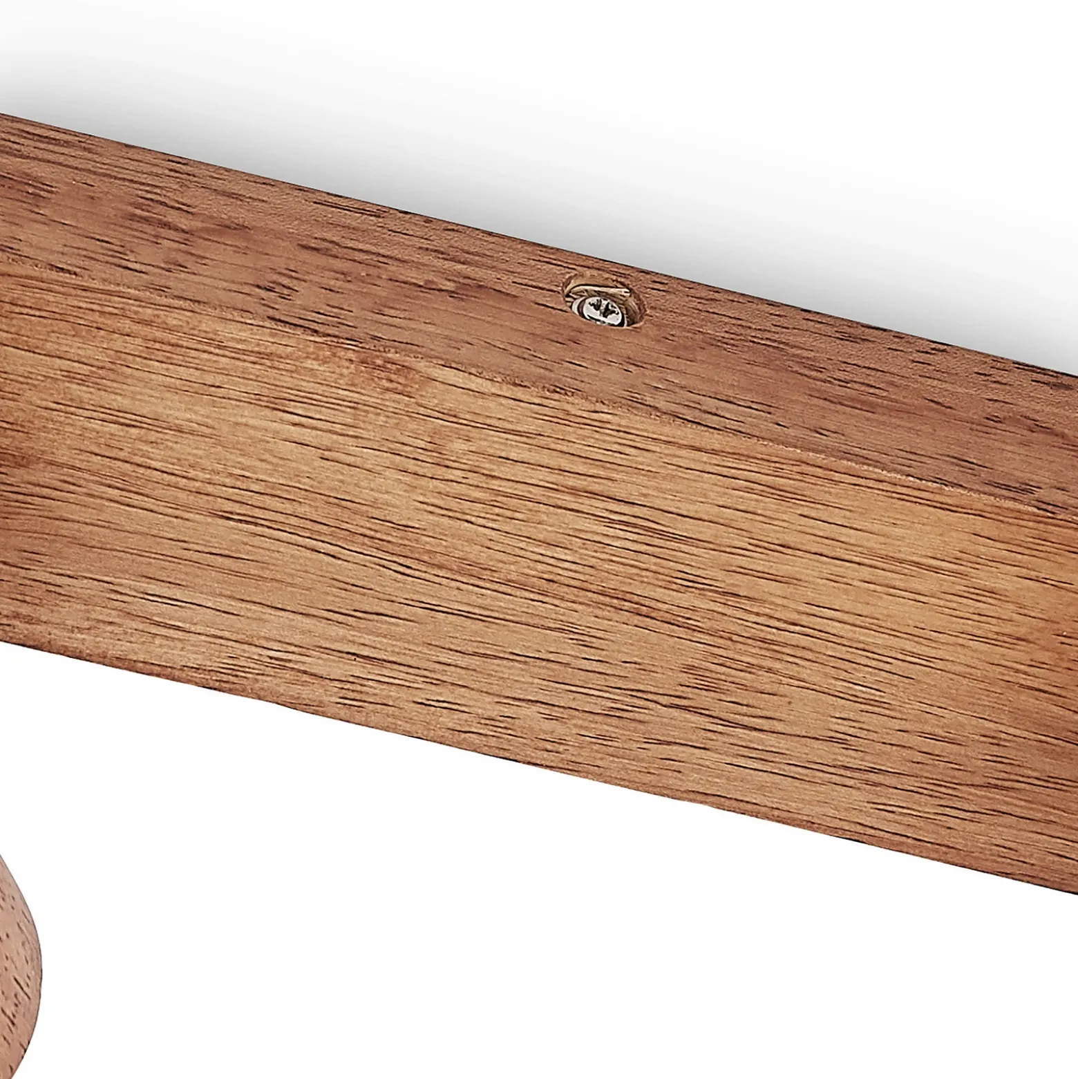 Lindby Tonja foco de techo con madera, 2 luces