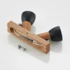 Lindby Tonja foco de techo con madera, 2 luces