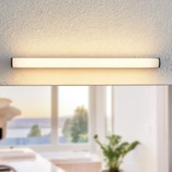 Lindby Ulisan aplique LED de baño, redondo 58,8 cm