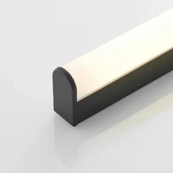 Lindby Ulisan aplique LED de baño, redondo 58,8 cm