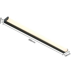 Lindby Ulisan aplique LED de baño, redondo 88,8 cm
