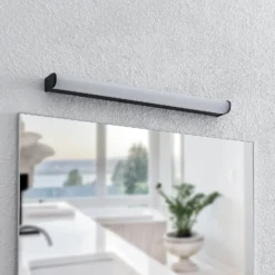 Lindby Ulisan aplique LED de baño, redondo 58,8 cm