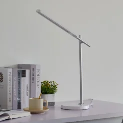 Lindby Valtorin Lámpara de mesa LED, blanca