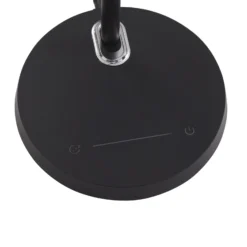 Lindby Valtorin Lámpara de mesa LED, negra