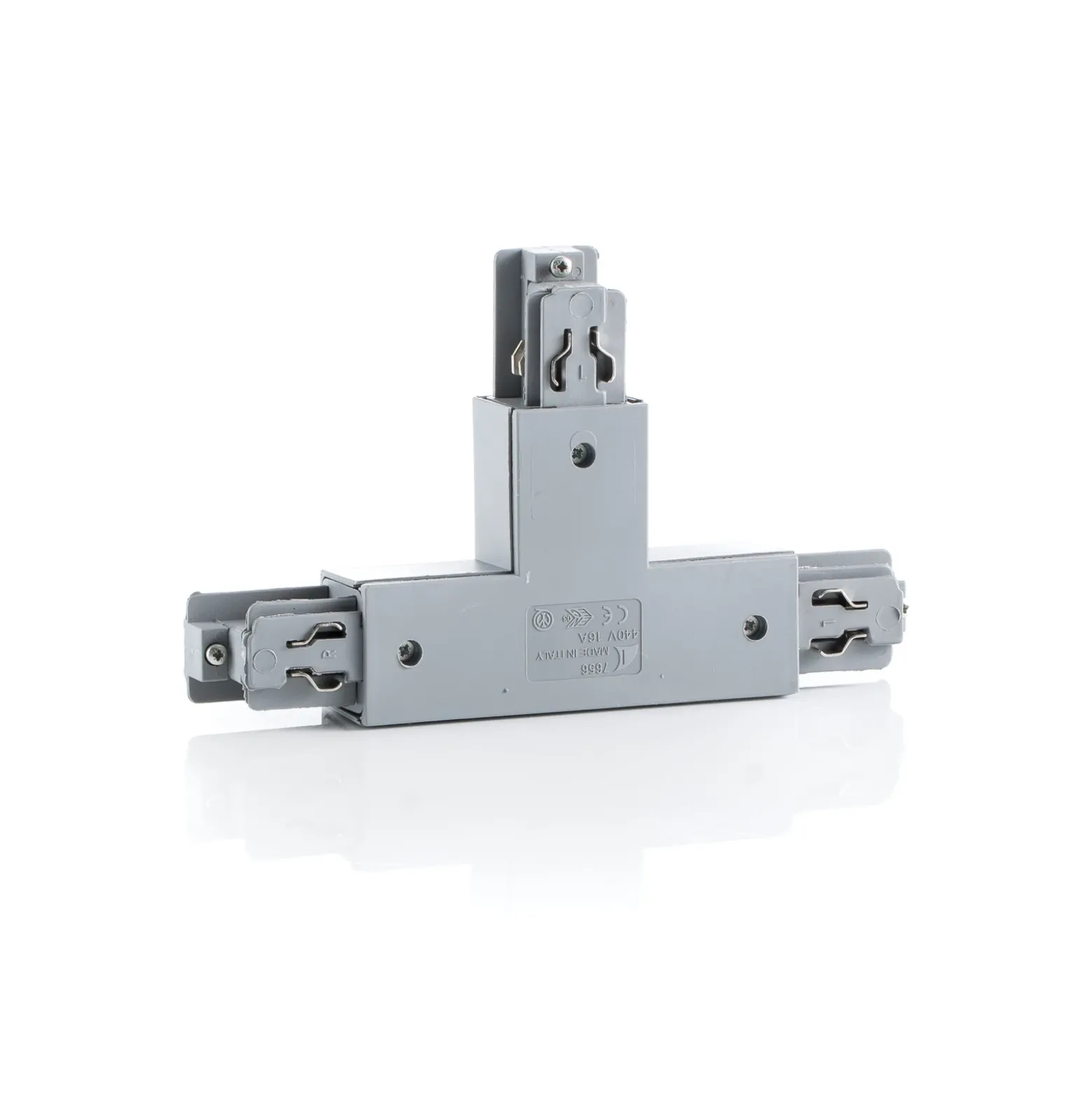 Link conector en T Ivela tierra izquierda, plata