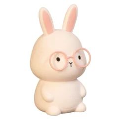 Linterna LED recargable Josie, rosa, altura 16 cm, silicona