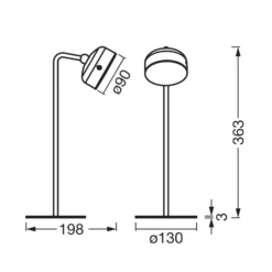 Linterna recargable LED DECOR HELPER GADGET de OSRAM, blanca, con regulador