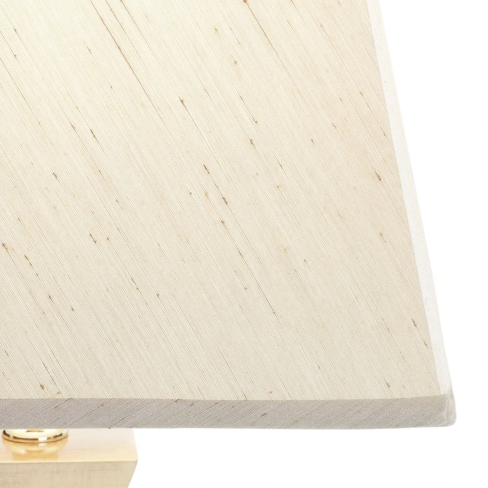 Llamativa lámpara de sobremesa Deco, base dorada