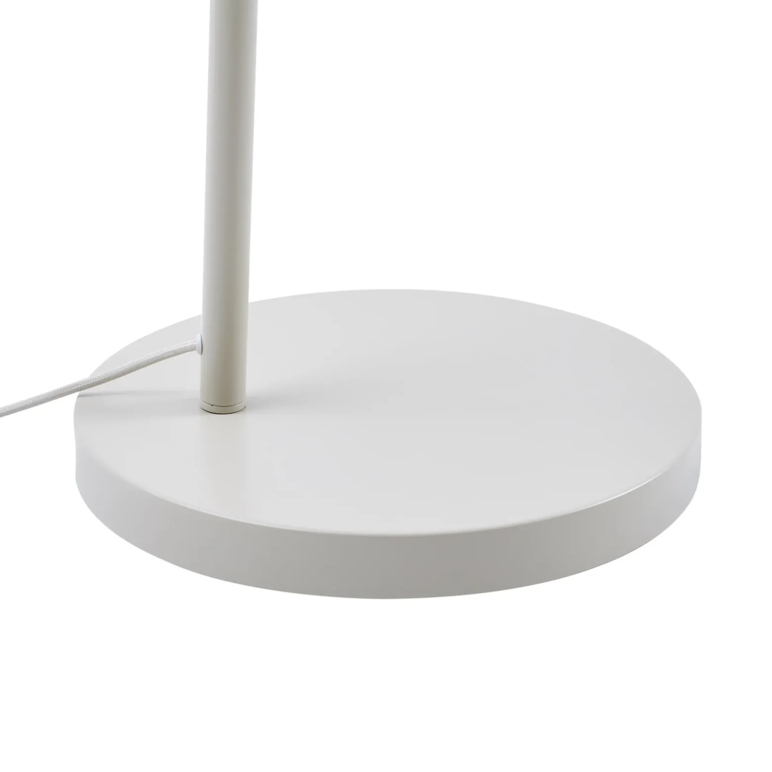 Lámpara arqueada Lindby Valdorin, beige, papel, 195 cm, IP20