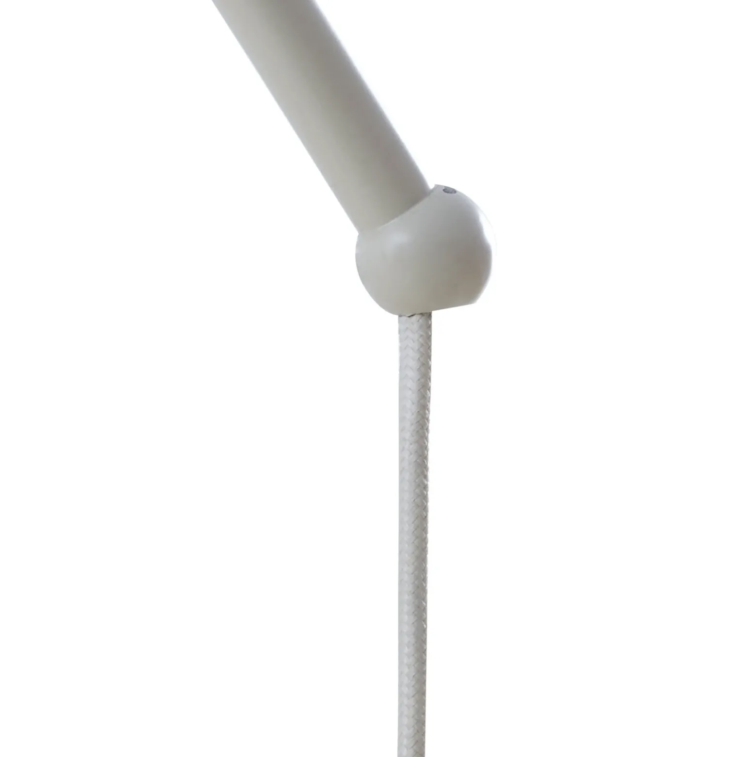 Lámpara arqueada Lindby Valdorin, beige, papel, 195 cm, IP20