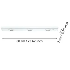 Lámpara bajo mueble Kob LED, blanco