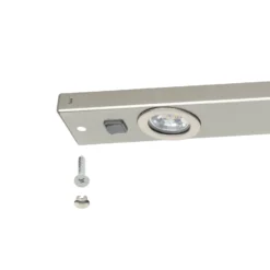 Lámpara bajo mueble Kob LED, níquel mate