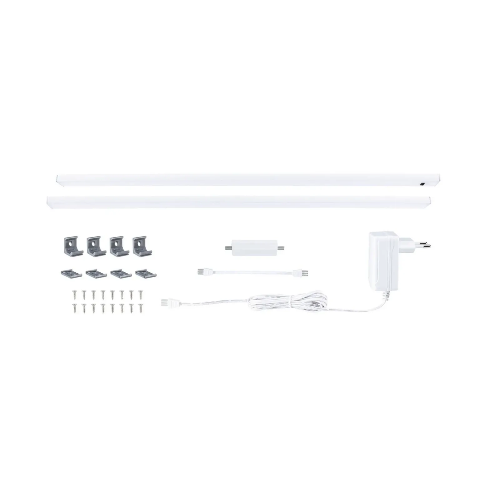 Lámpara bajo mueble Paulmann Inline, juego de inicio de 2 unidades, blanco, 55