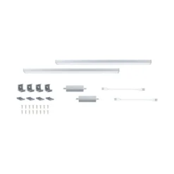 Lámpara bajo mueble Paulmann Inline, ampliación 2x, cromada, 35 cm, CCT