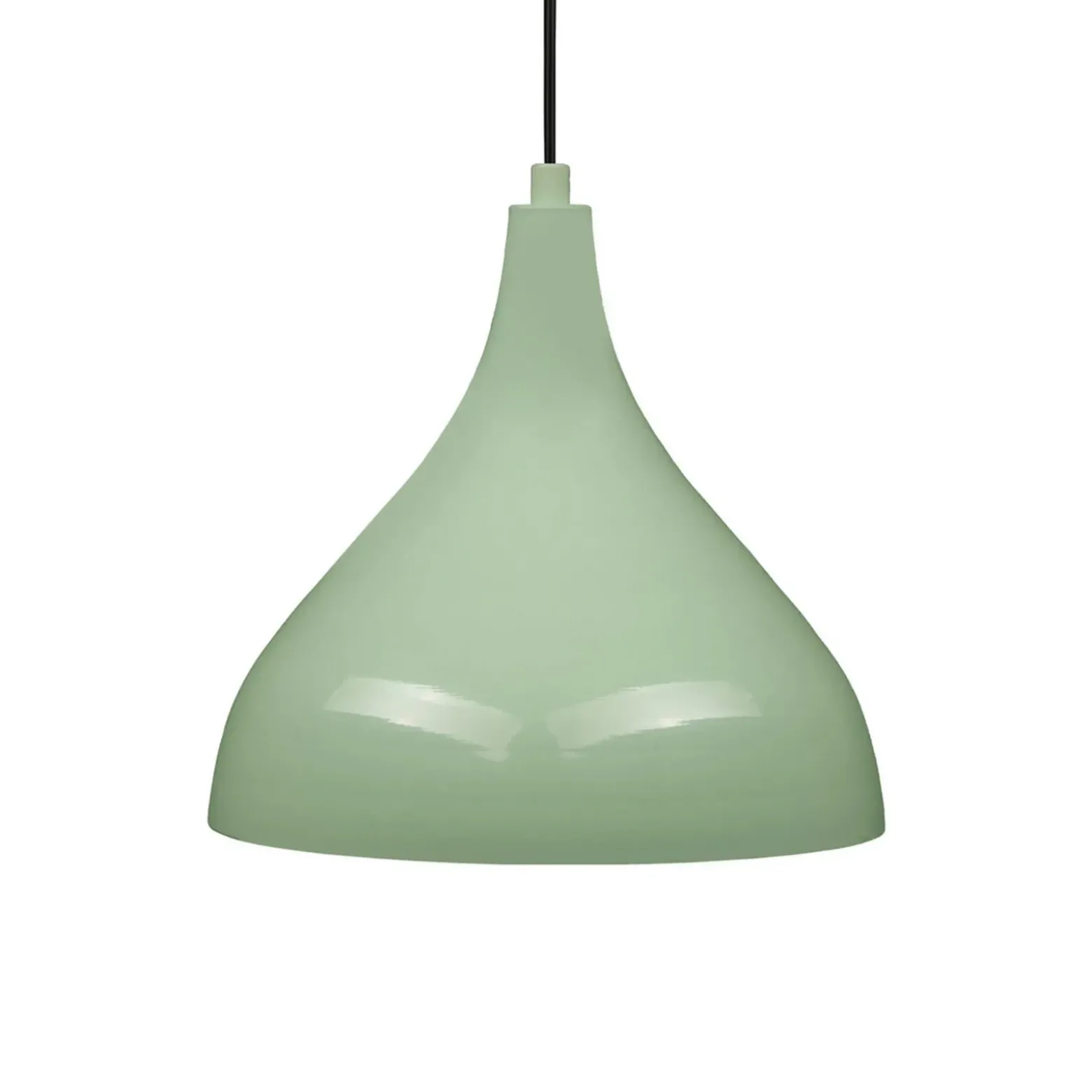 Lámpara colgante Adash, verde menta, metal, Ø 26 cm, E27
