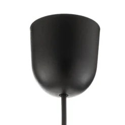 Lámpara colgante Agat negro, 1 luz