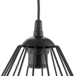 Lámpara colgante Agat negro, 1 luz