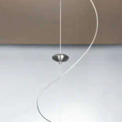 Lámpara colgante AIH cristal 38cm blanco mate