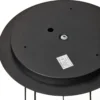 Lámpara colgante Alas, 5 luces, negro, metal, GU10