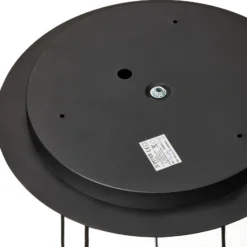 Lámpara colgante Alas, 5 luces, negro, metal, GU10