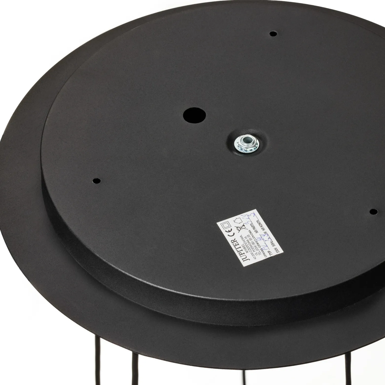 Lámpara colgante Alas, 5 luces, negro, metal, GU10